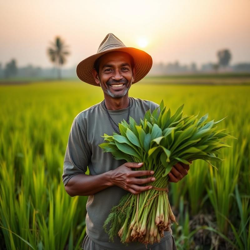 Bangladeshi organic farmer